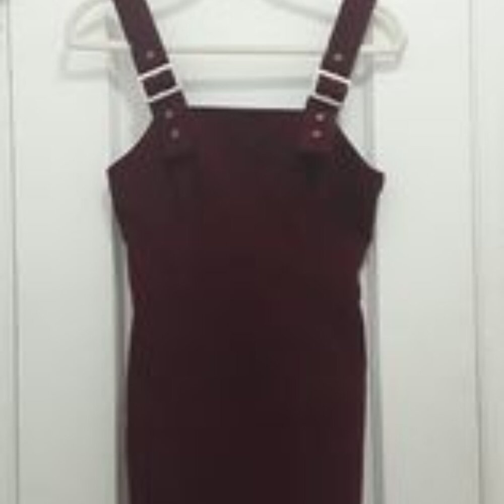 TopShop Burgandy/ Wine Corduroy Dress Size 6